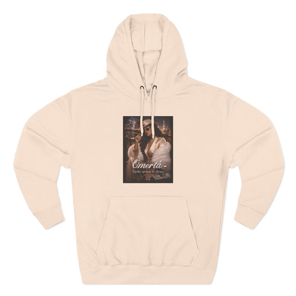 Omertà Vintage Mafia Hoodie — 'Loyalty Speaks in Silence' Graphic Pullover
