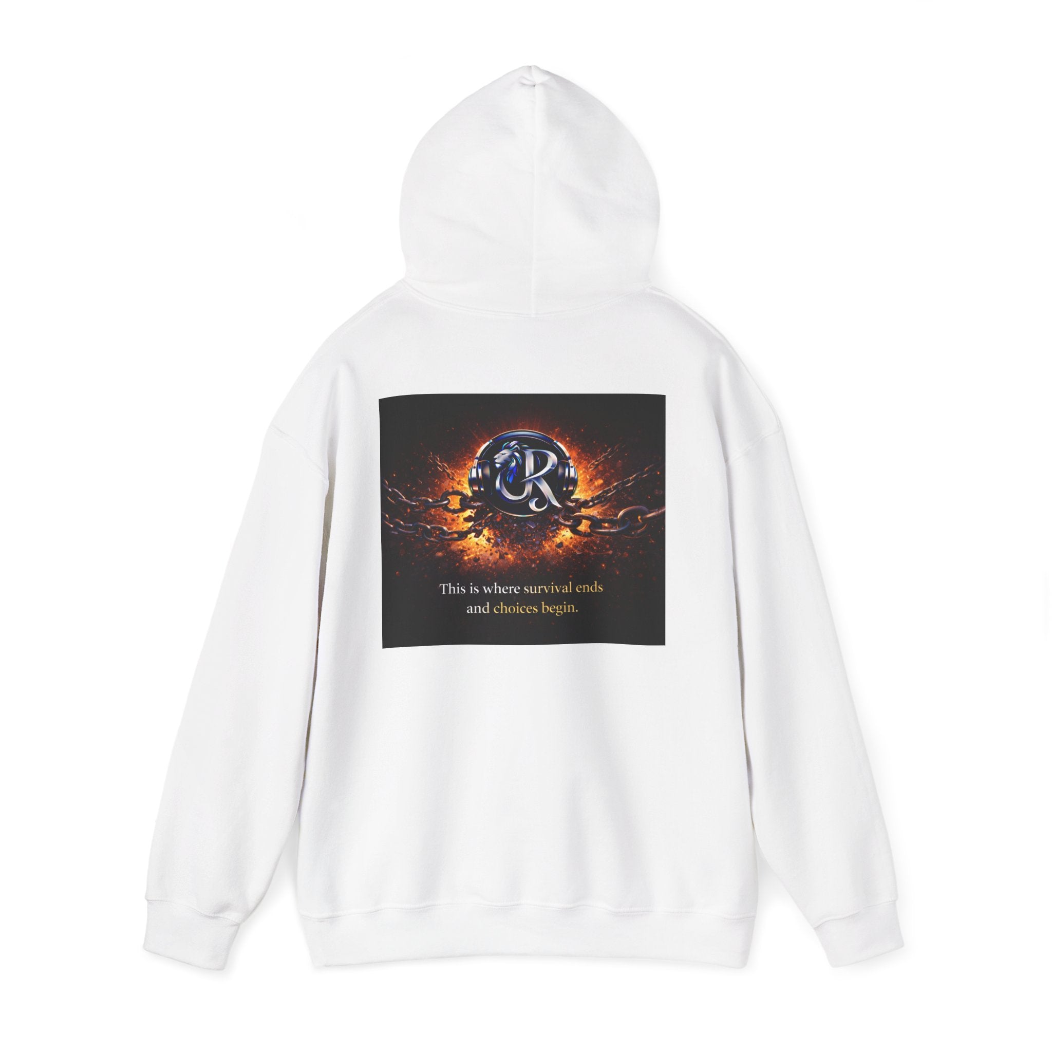 Ember Crest Hoodie — "This is where warrior souls and dreams begin" Graphic Pullover
