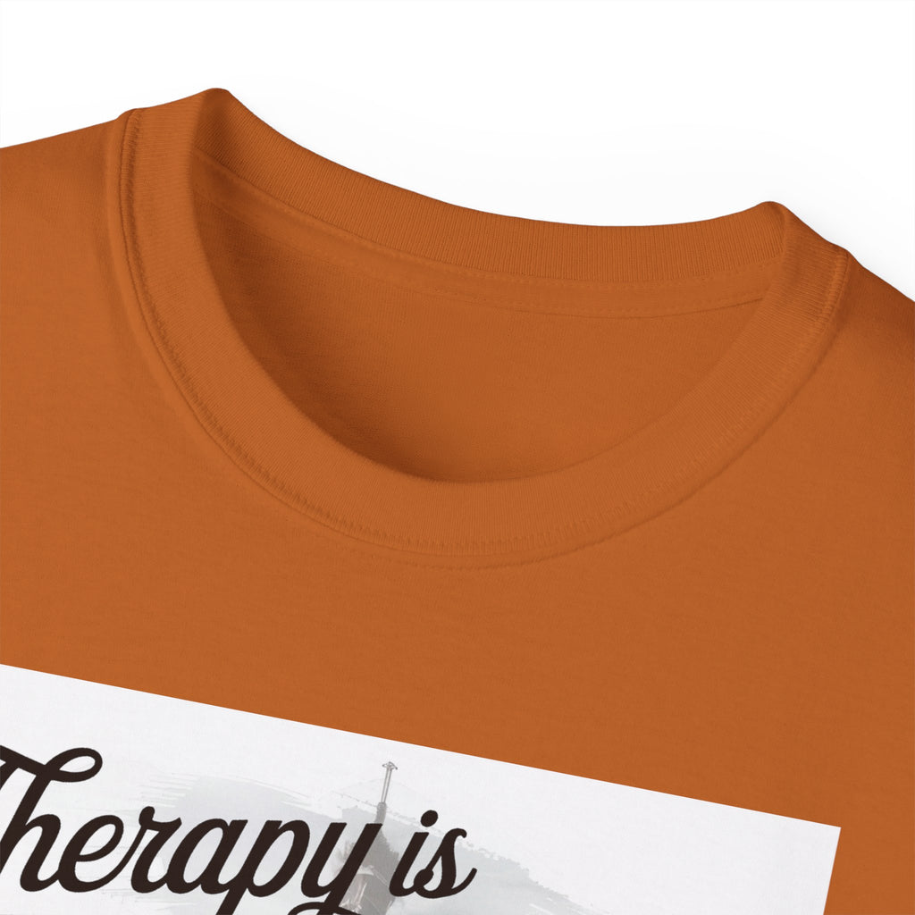Fashion Quote Tee — "Therapy Is Temporary, Fashion Is Forever" Graphic T-Shirt