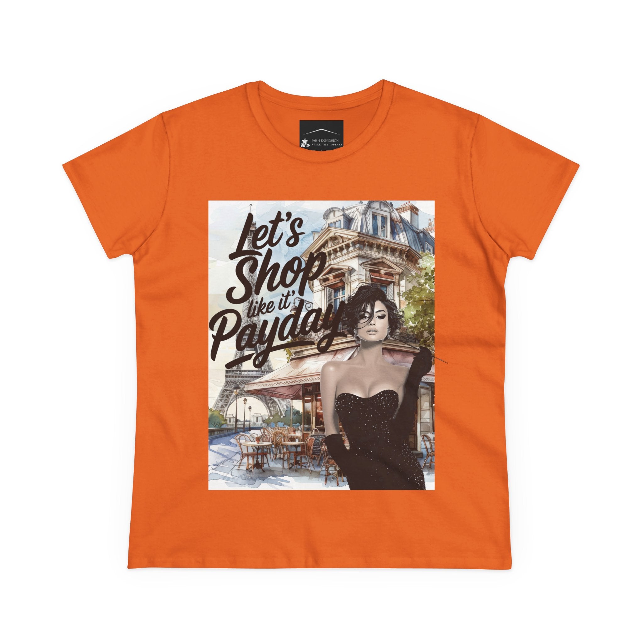Let’s Shop Like It’s Payday Tee — Retro Chic Women’s Graphic T-Shirt
