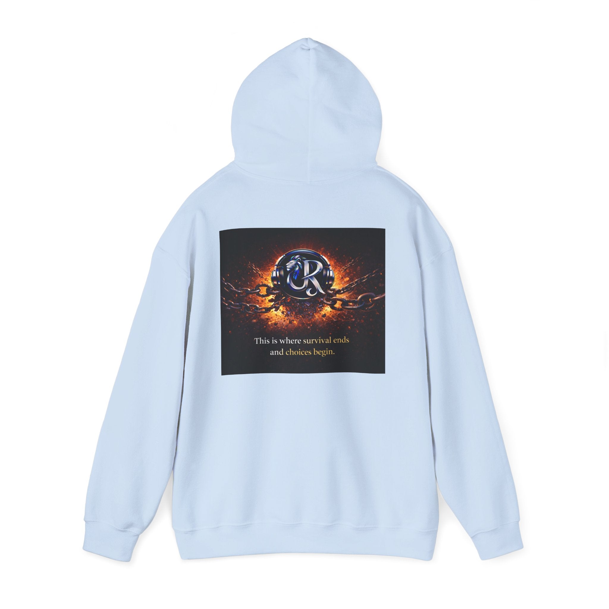 Ember Crest Hoodie — "This is where warrior souls and dreams begin" Graphic Pullover