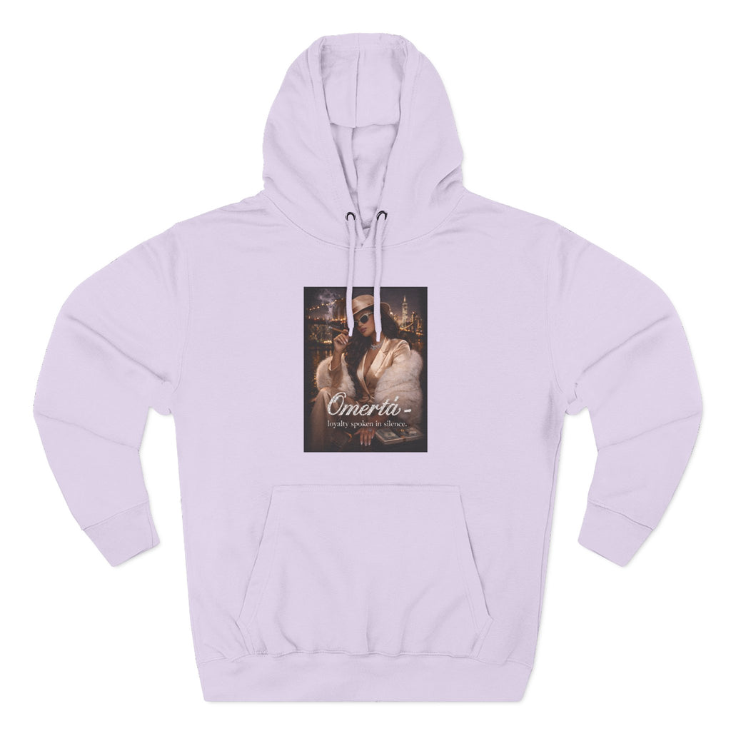 Omertà Vintage Mafia Hoodie — 'Loyalty Speaks in Silence' Graphic Pullover