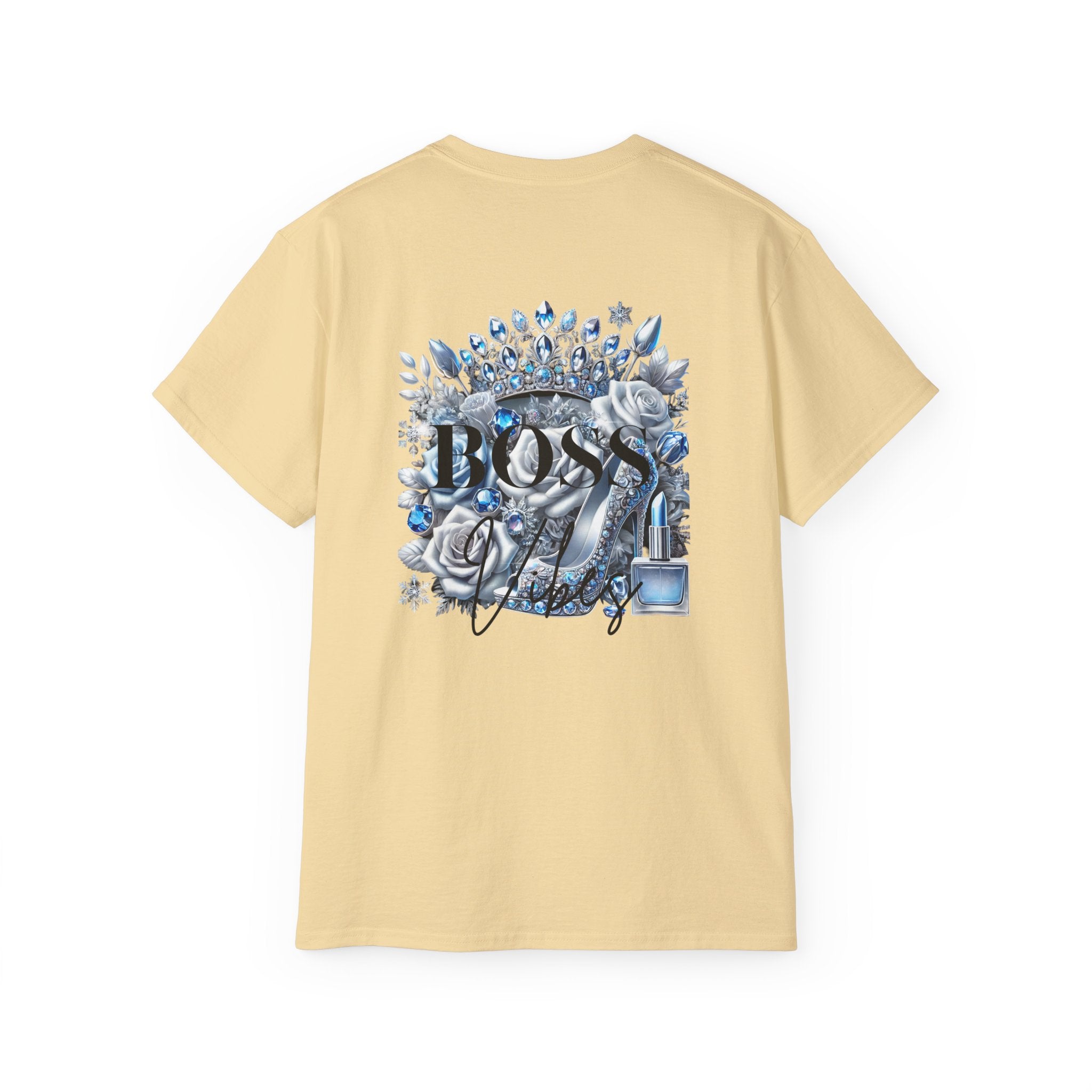 Boss Lady Tee — Women's Empowerment Graphic T‑Shirt (Crown & Roses Design)