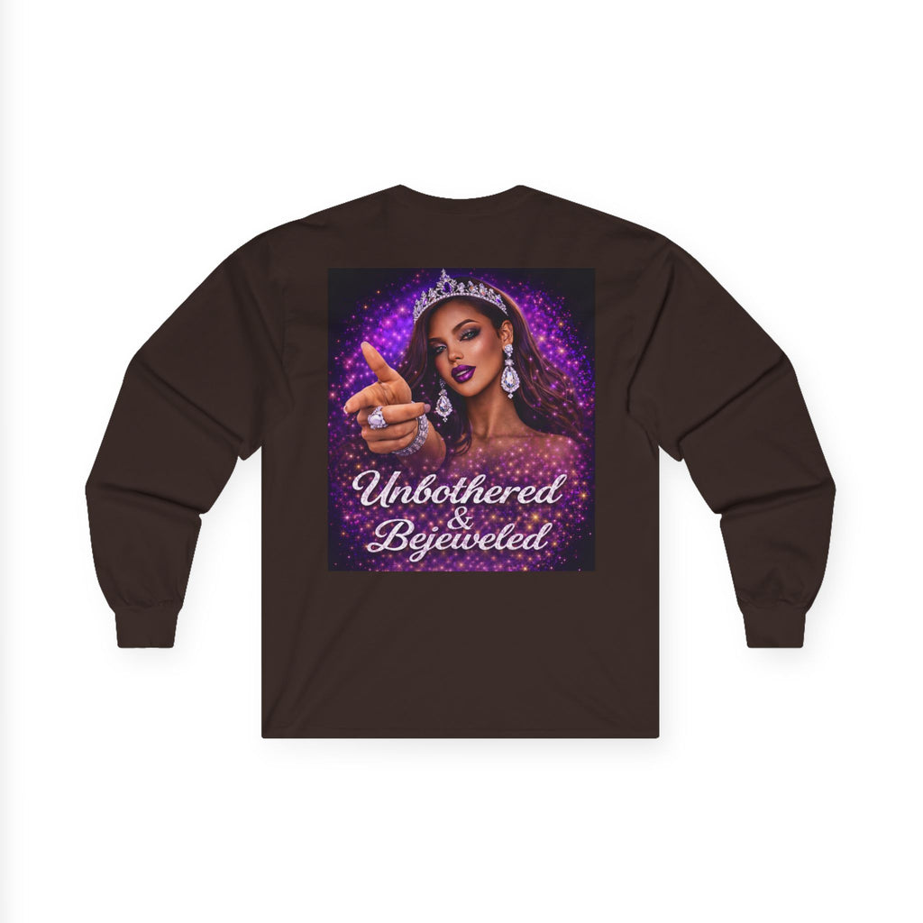 Unbothered & Bejeweled Long Sleeve Tee