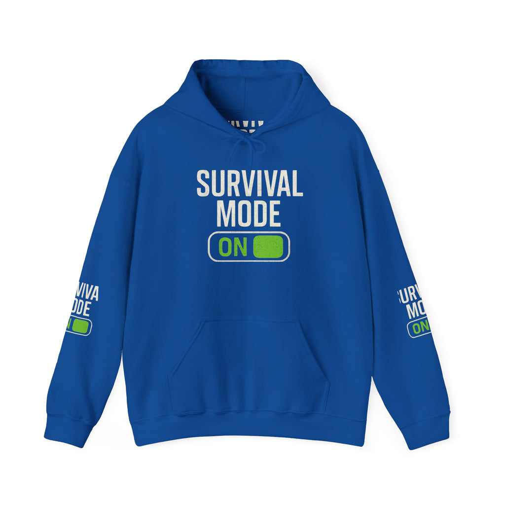 Survival Mode On Hoodie — Casual Graphic Pullover for Everyday Comfort