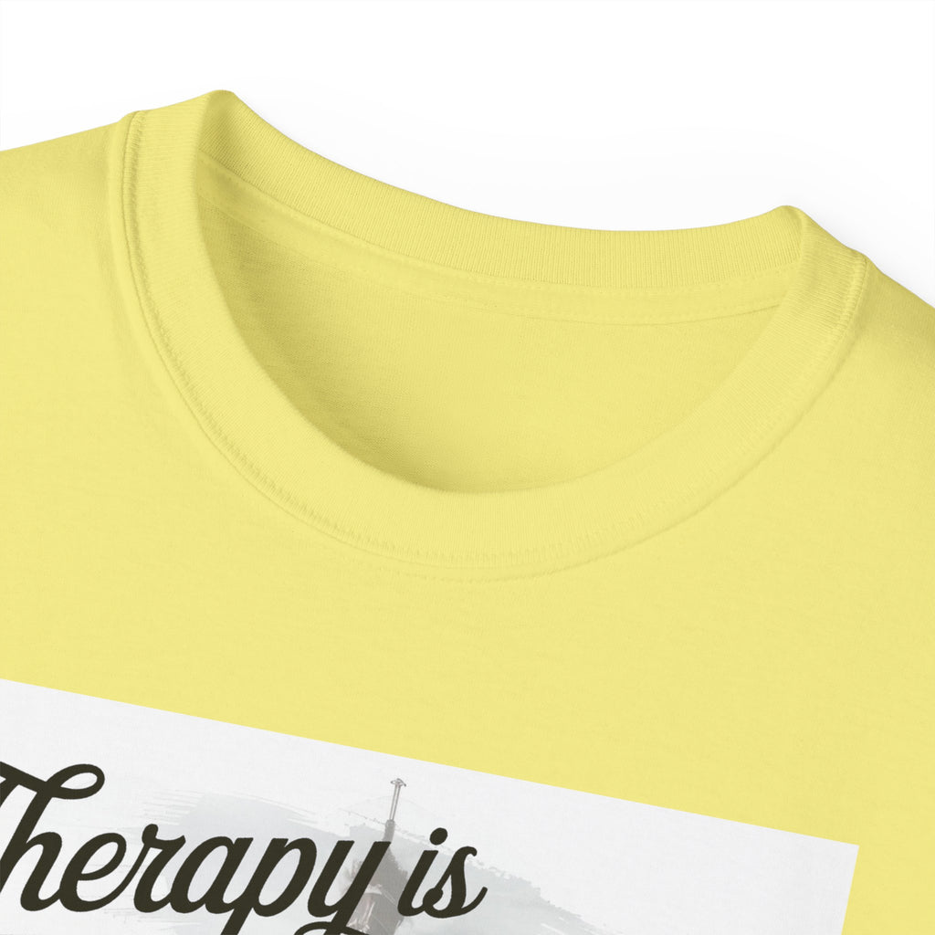 Fashion Quote Tee — "Therapy Is Temporary, Fashion Is Forever" Graphic T-Shirt