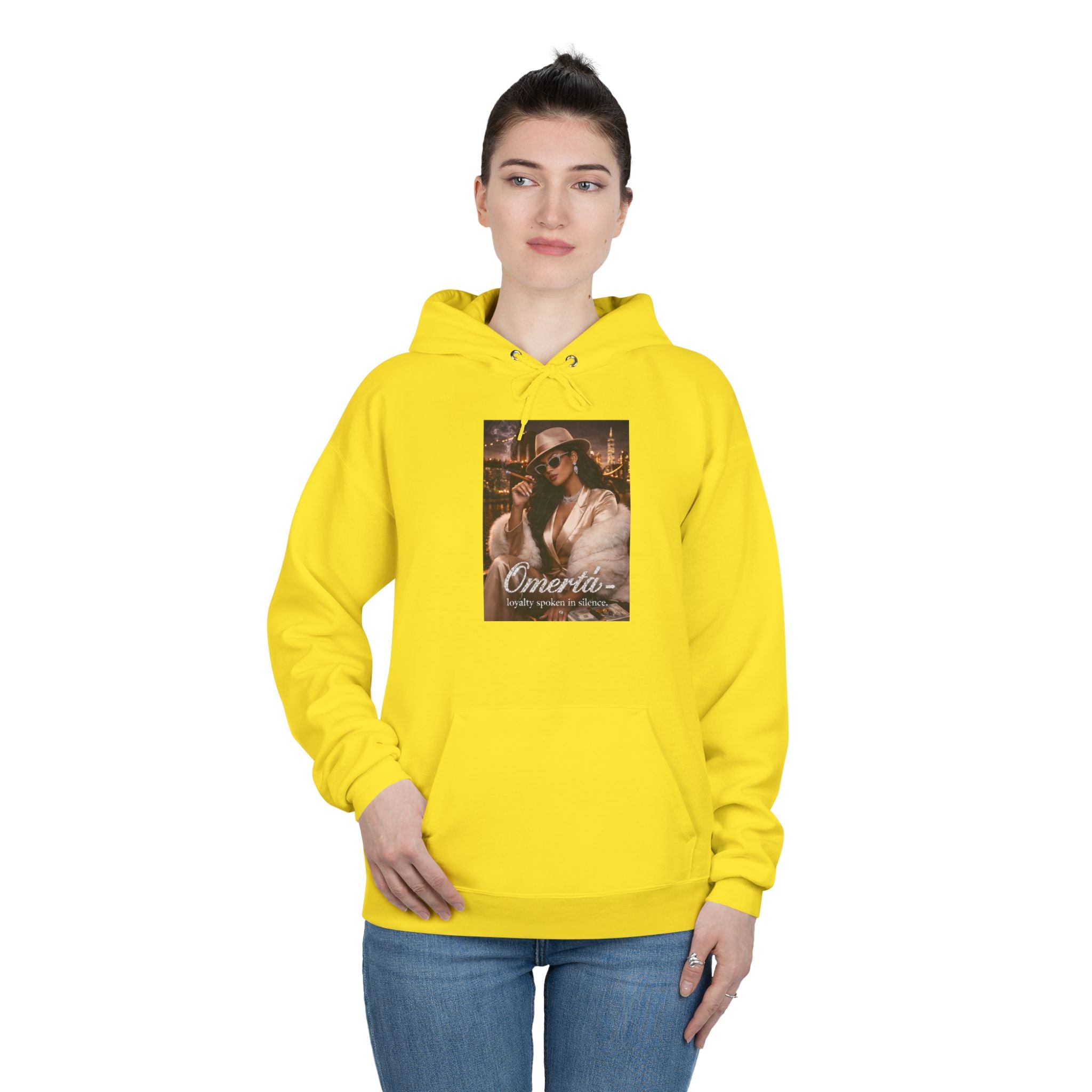 Vintage Cigarette Girl Hoodie — 'Cinerilla' Retro Pinup Pullover