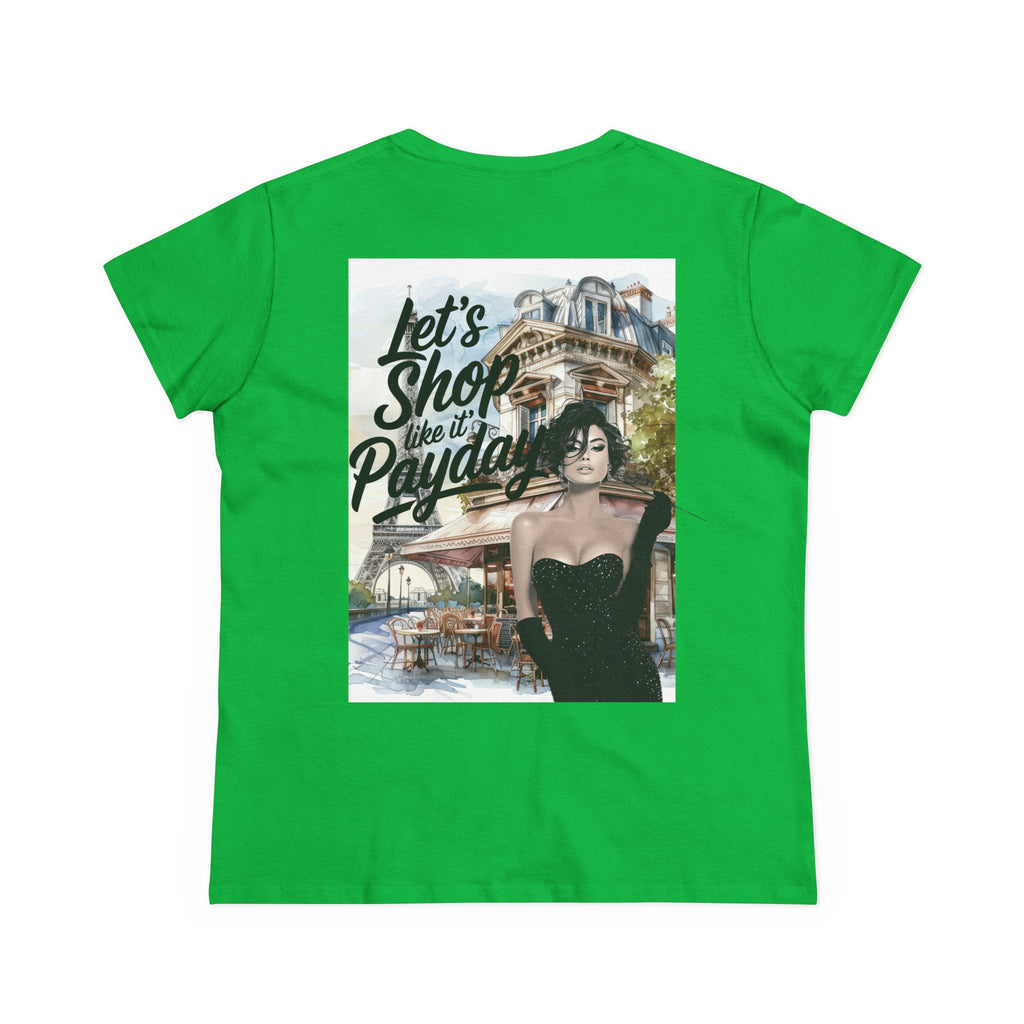 Let’s Shop Like It’s Payday Tee — Retro Chic Women’s Graphic T-Shirt