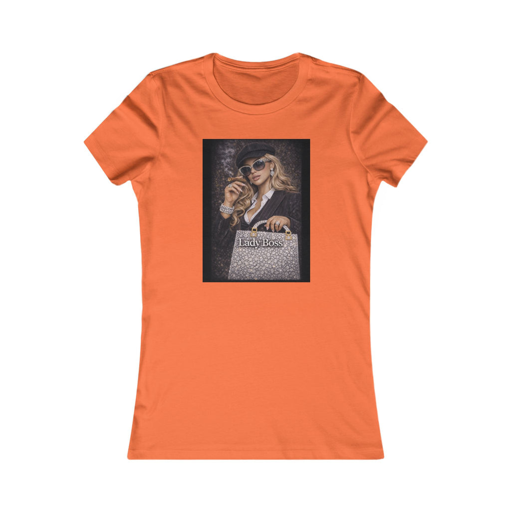 Lady Boss Graphic Tee — Glamorous Fashion Girl with 'Women's Favorite' Handbag