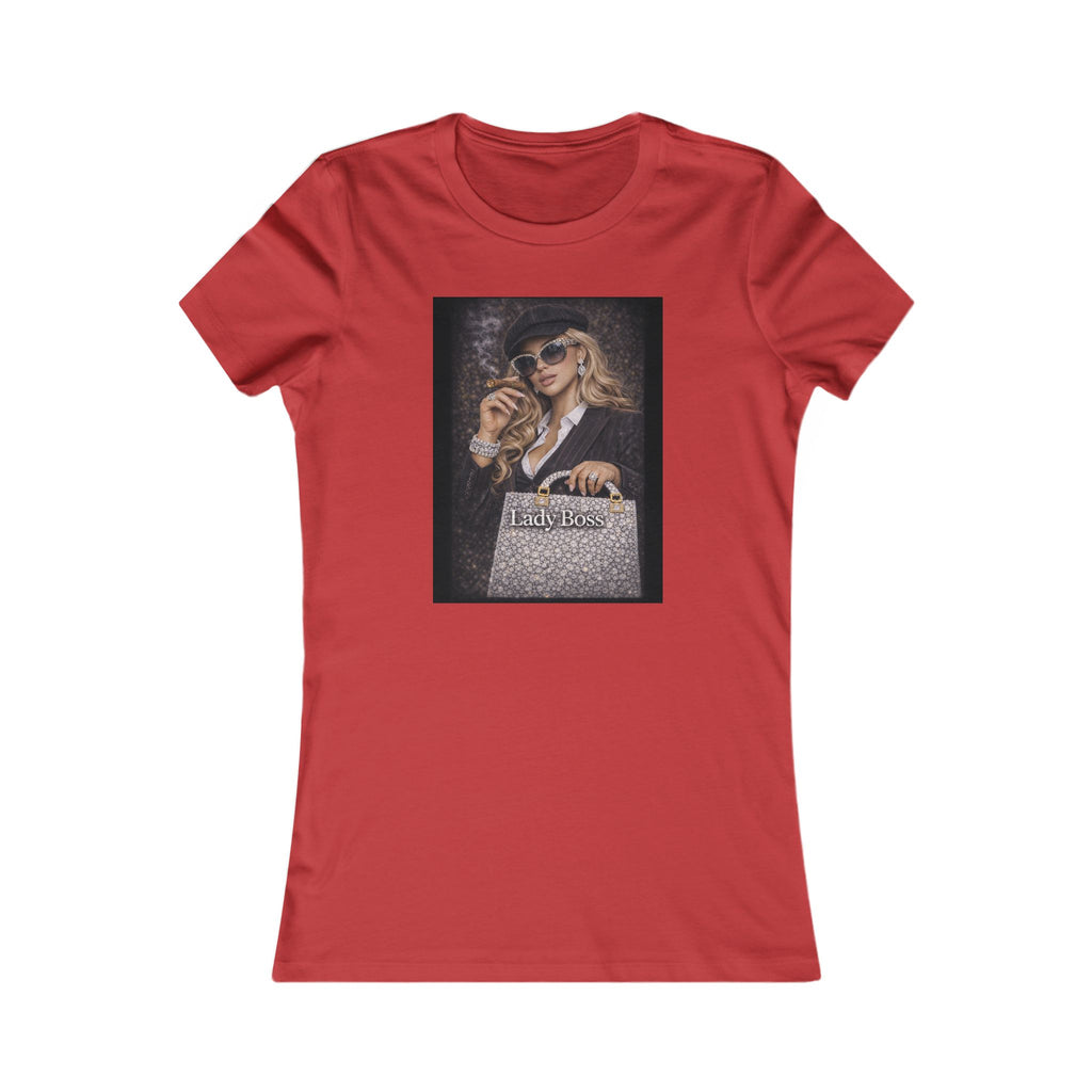 Lady Boss Graphic Tee — Glamorous Fashion Girl with 'Women's Favorite' Handbag