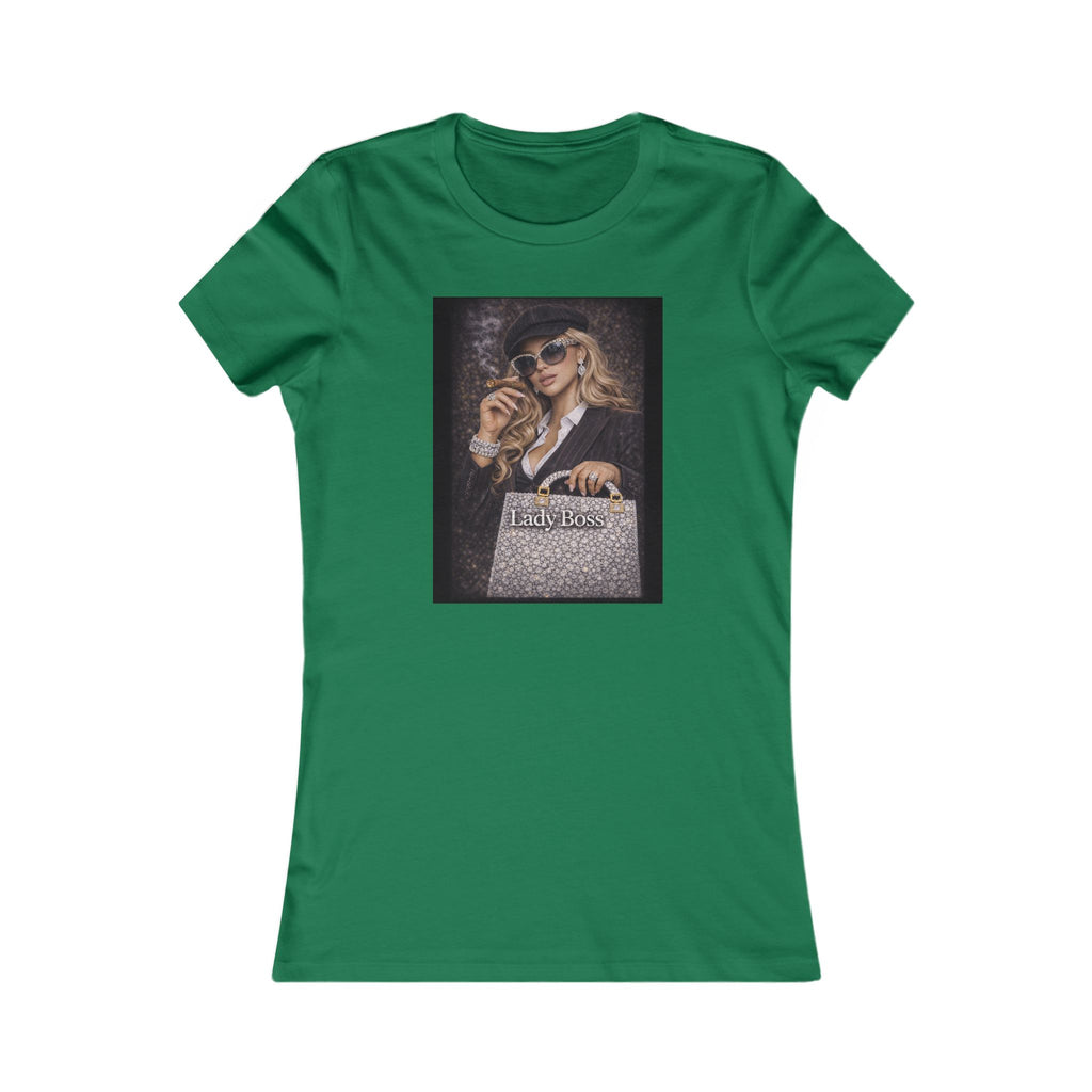 Lady Boss Graphic Tee — Glamorous Fashion Girl with 'Women's Favorite' Handbag