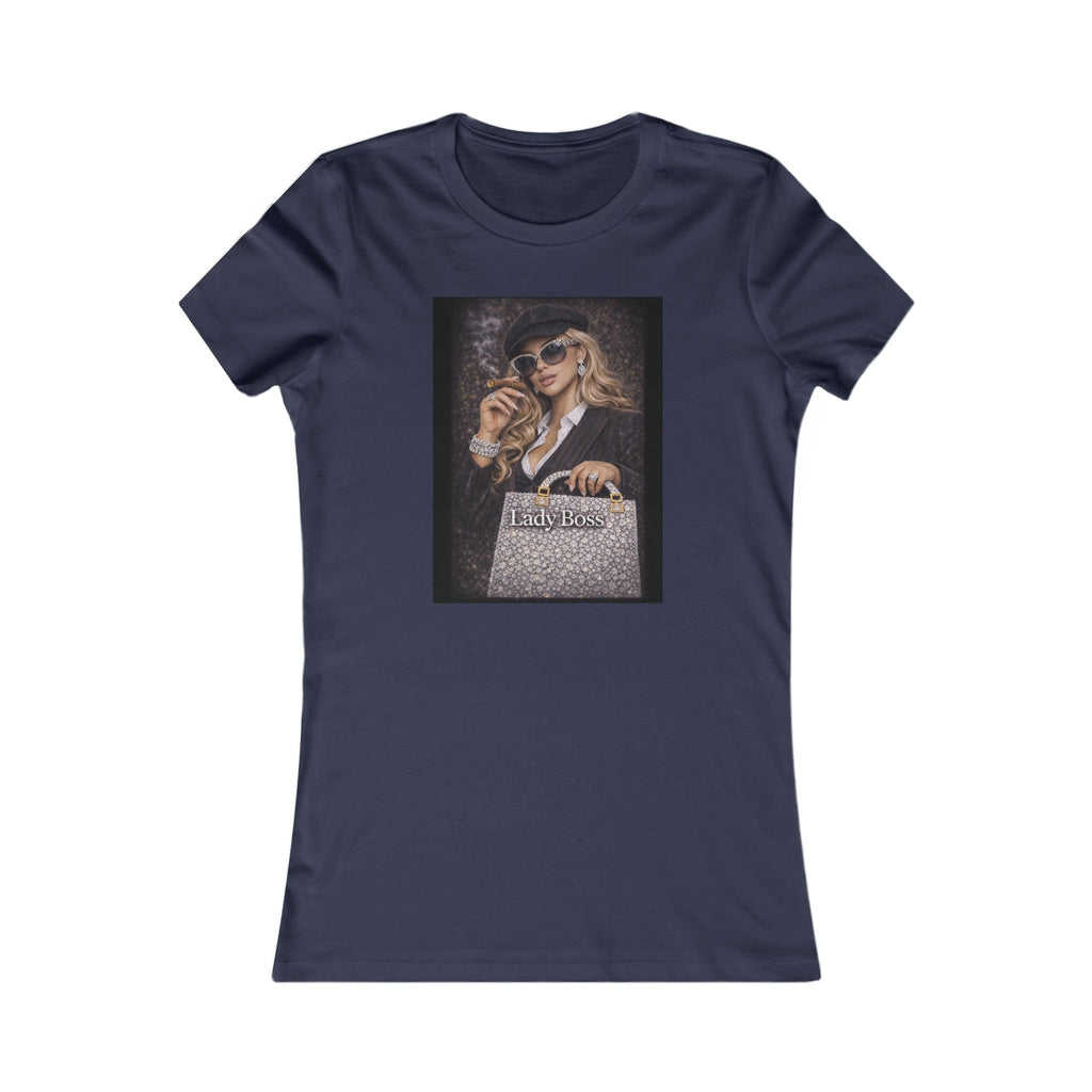 Lady Boss Graphic Tee — Glamorous Fashion Girl with 'Women's Favorite' Handbag