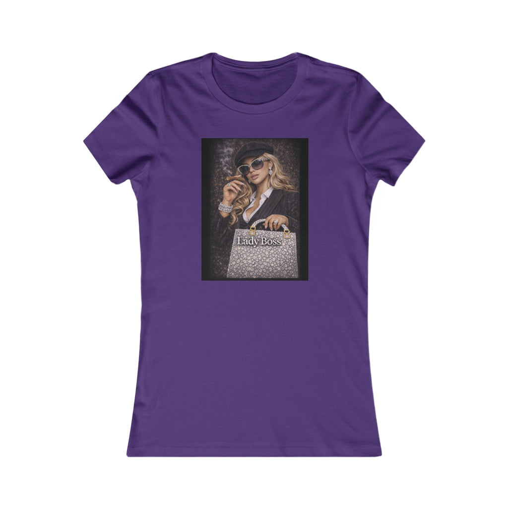 Lady Boss Graphic Tee — Glamorous Fashion Girl with 'Women's Favorite' Handbag