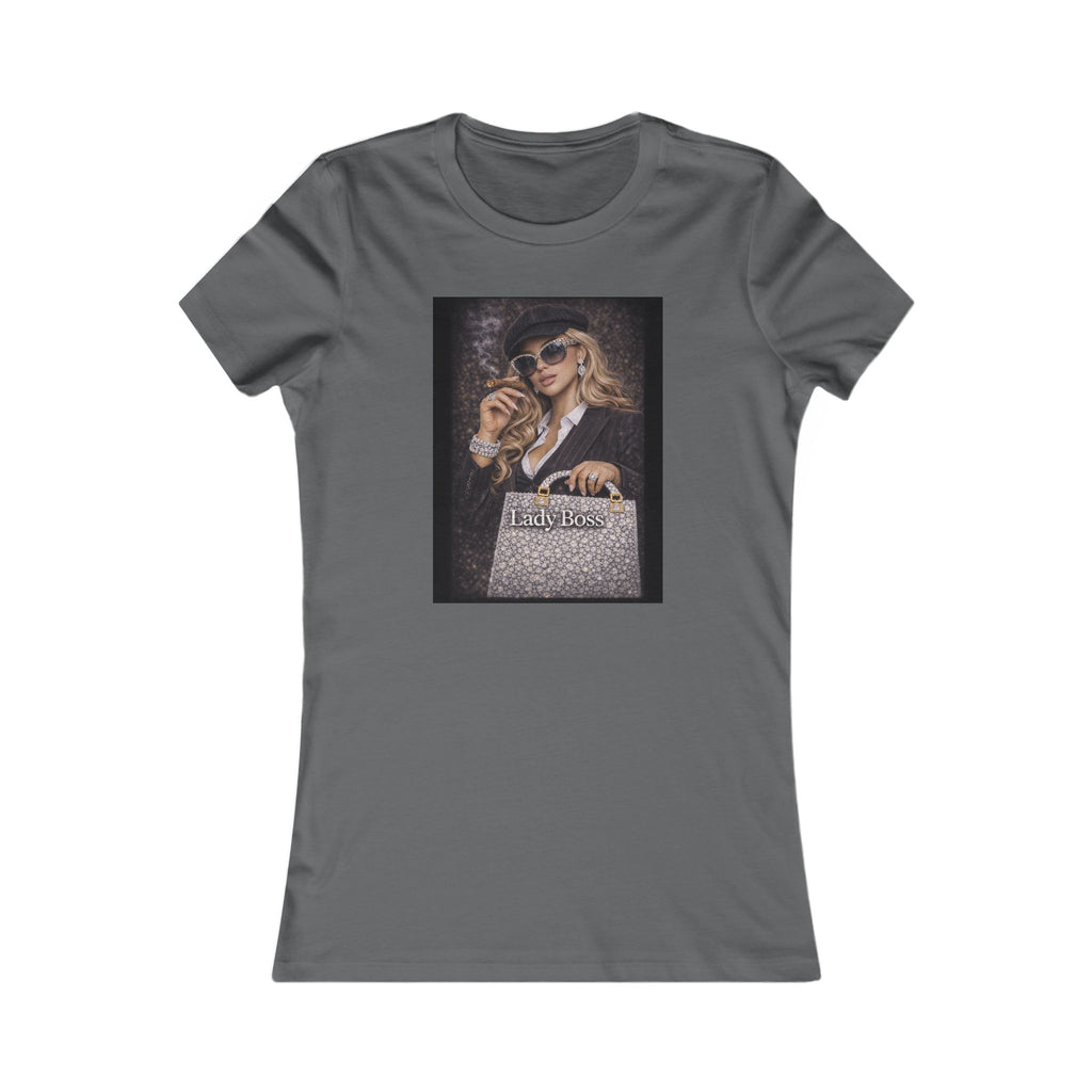 Lady Boss Graphic Tee — Glamorous Fashion Girl with 'Women's Favorite' Handbag