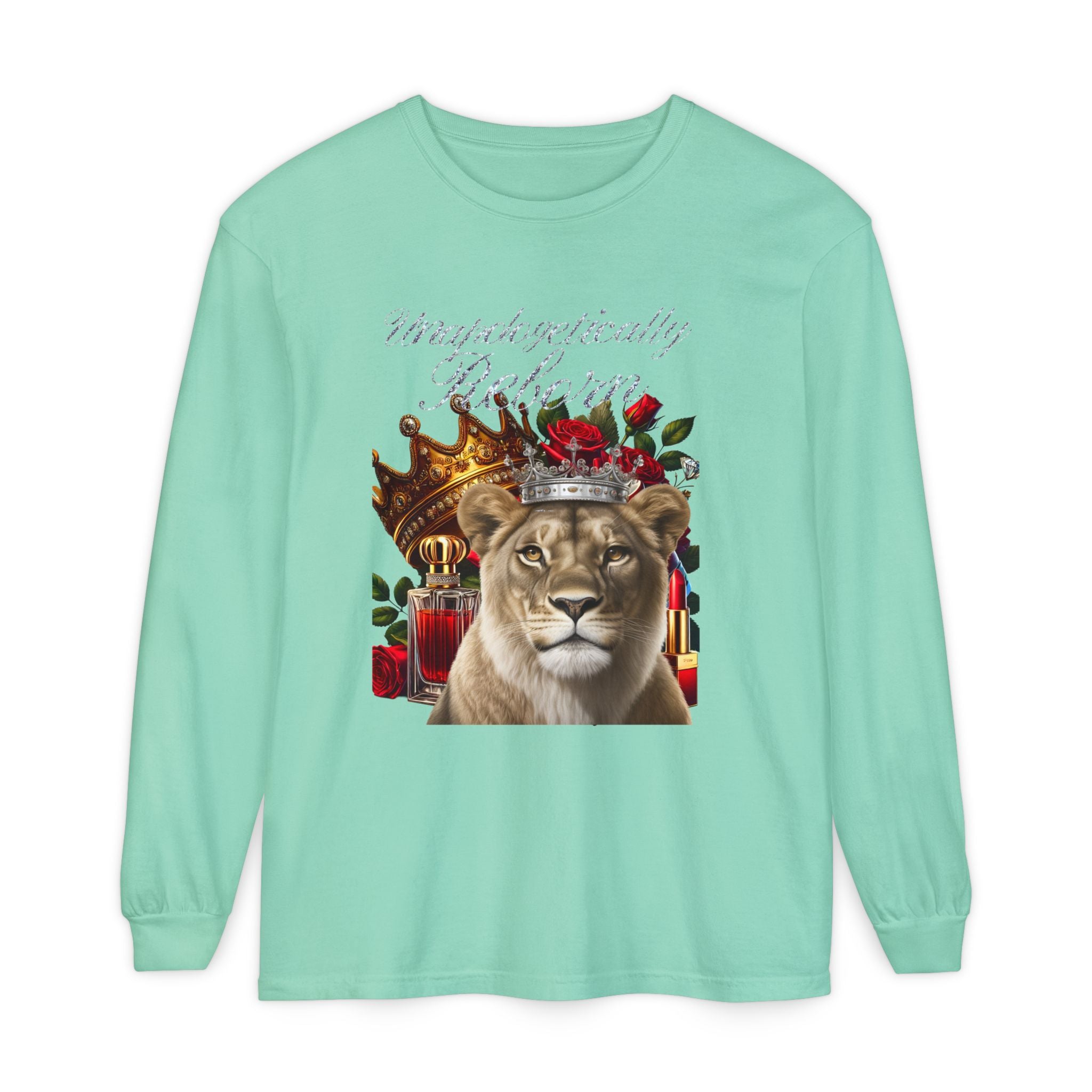 Unapologetically Reborn Long-Sleeve Tee — Strength, Redefined