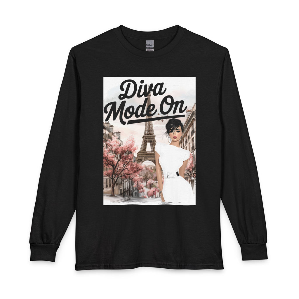 Diva Mode On Long Sleeve Tee