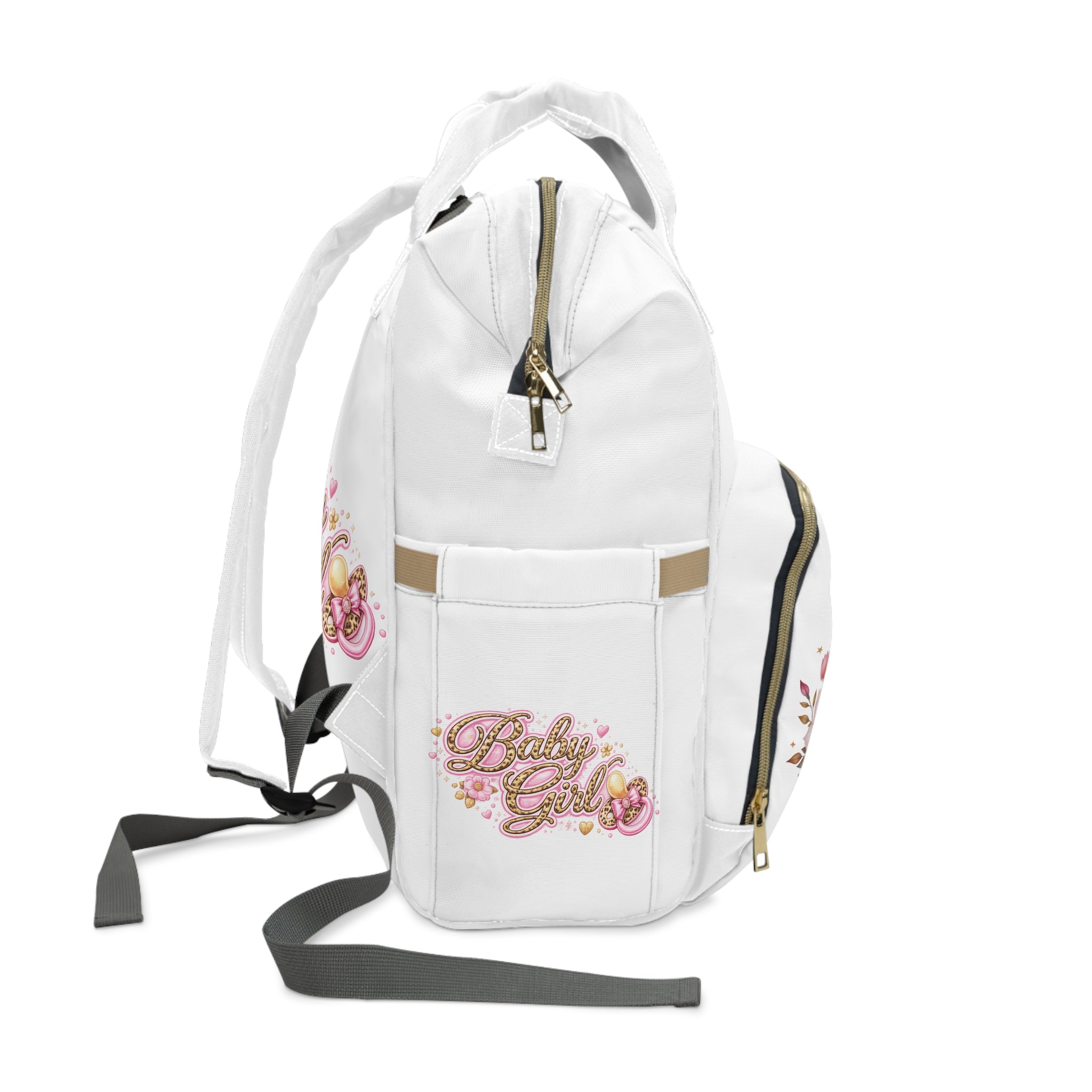 Baby Girl Princess Diaper Backpack — Multifunctional Newborn Essentials Bag