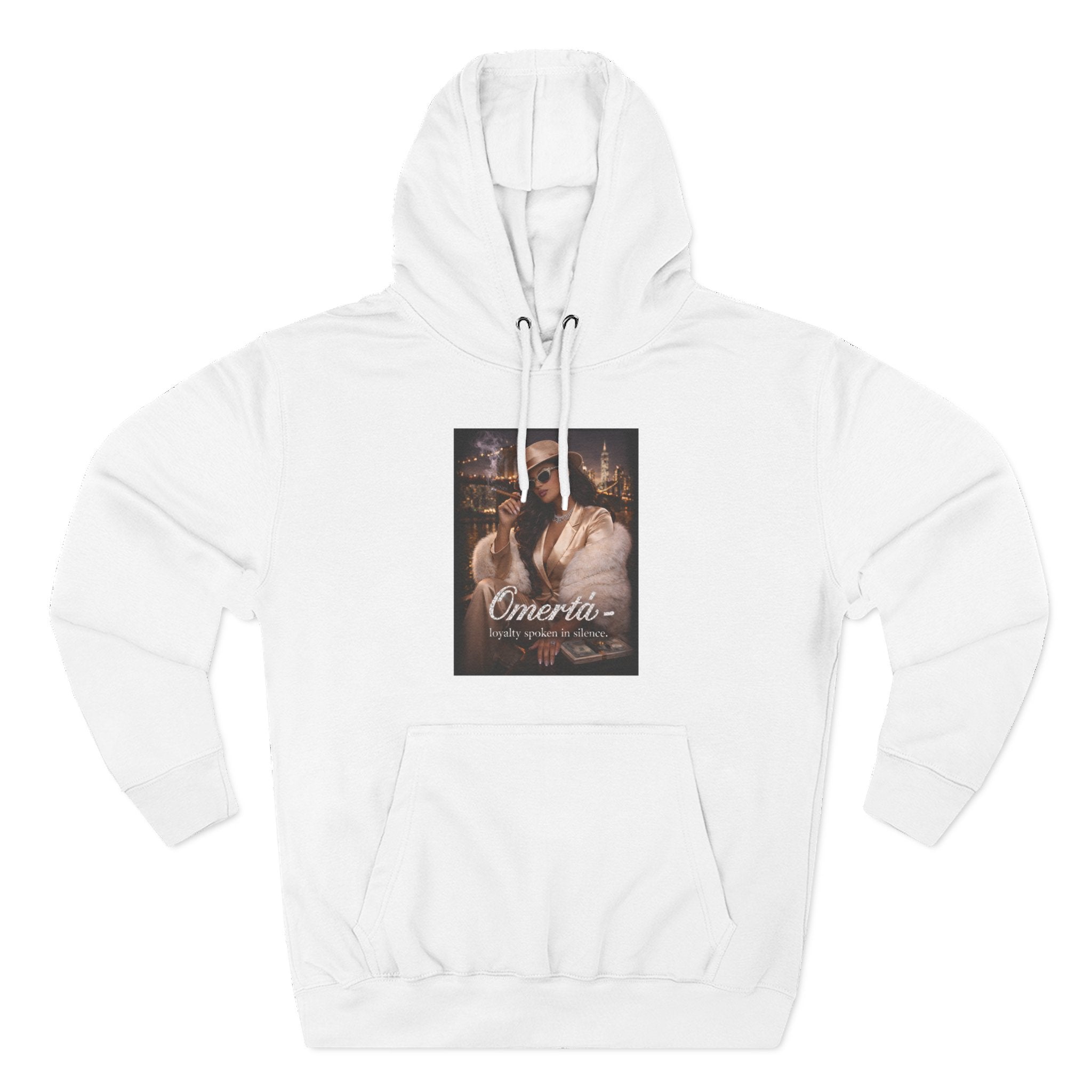 Omertà Vintage Mafia Hoodie — 'Loyalty Speaks in Silence' Graphic Pullover