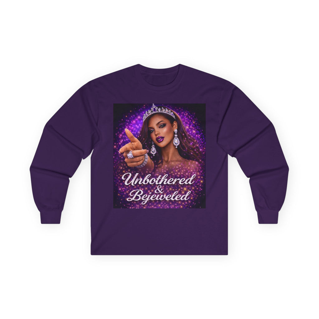 Unbothered & Bejeweled Long Sleeve Tee