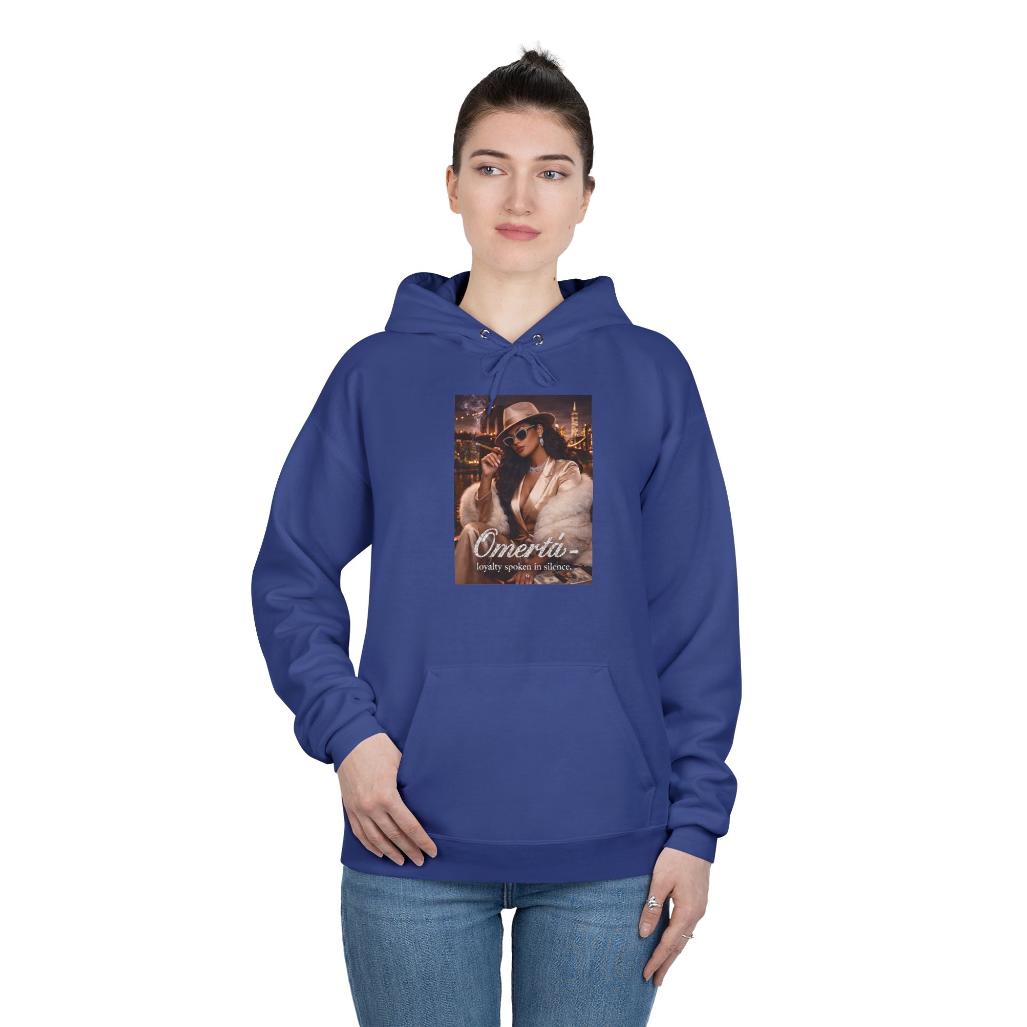 Vintage Cigarette Girl Hoodie — 'Cinerilla' Retro Pinup Pullover