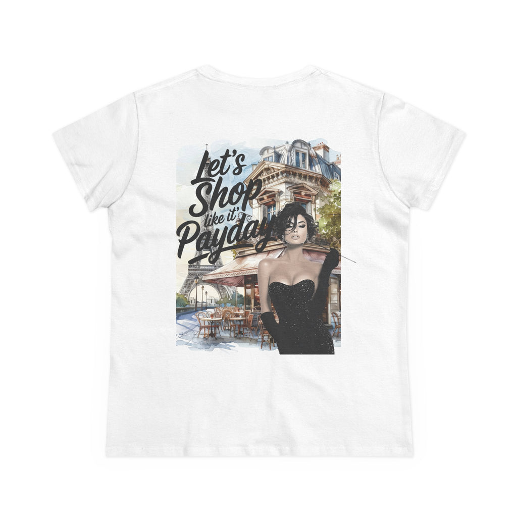 Let’s Shop Like It’s Payday Tee — Retro Chic Women’s Graphic T-Shirt