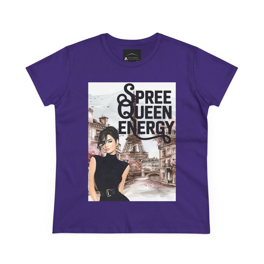Spree Queen Energy Tee — Paris Fashion Graphic Women's T‑Shirt