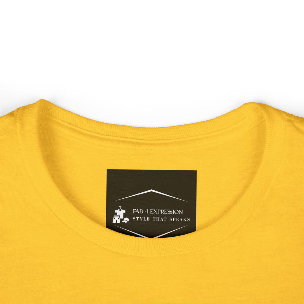 Soft & Savage Women's Tee — Retro Glam Portrait Graphic Shirt