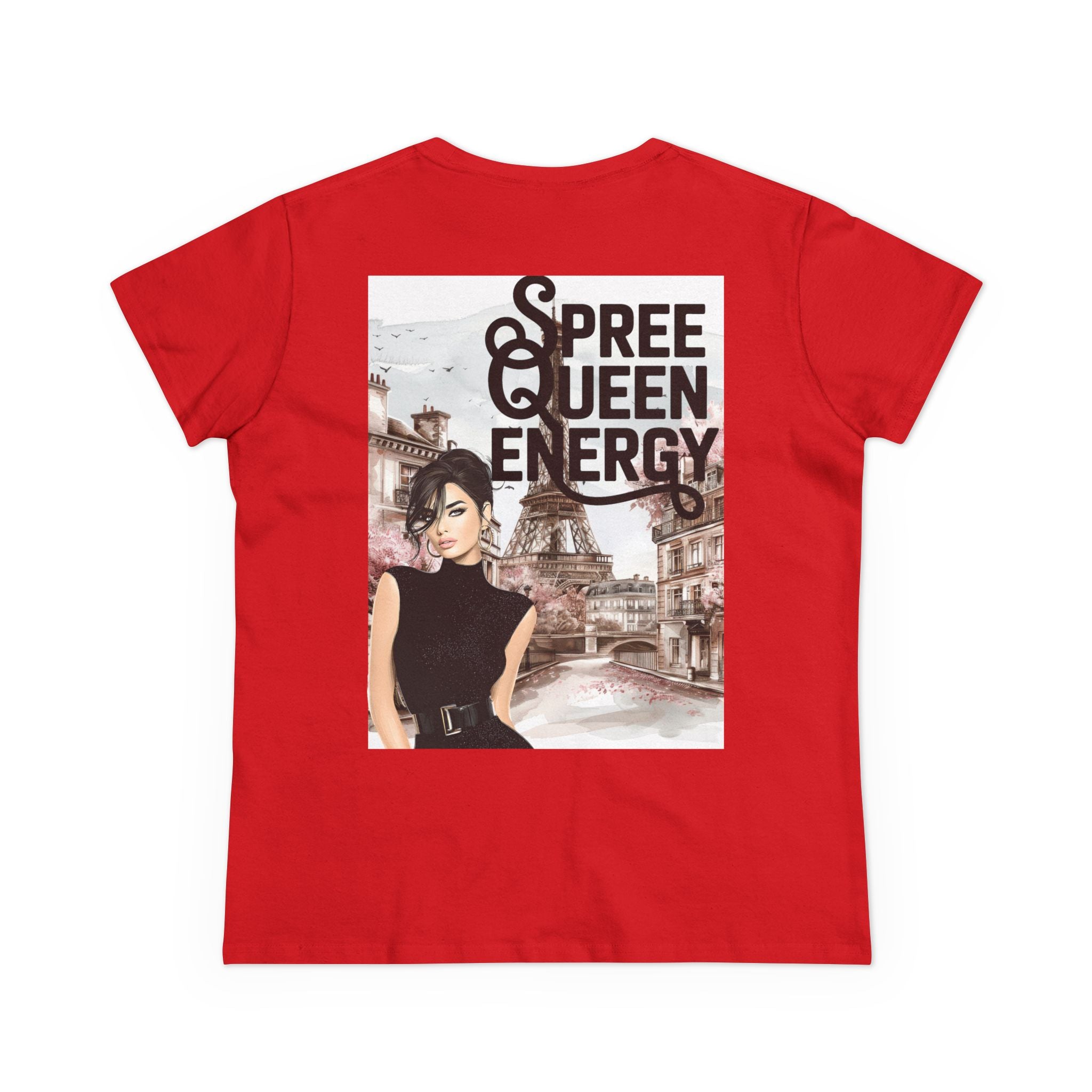Spree Queen Energy Tee — Paris Fashion Graphic Women's T‑Shirt