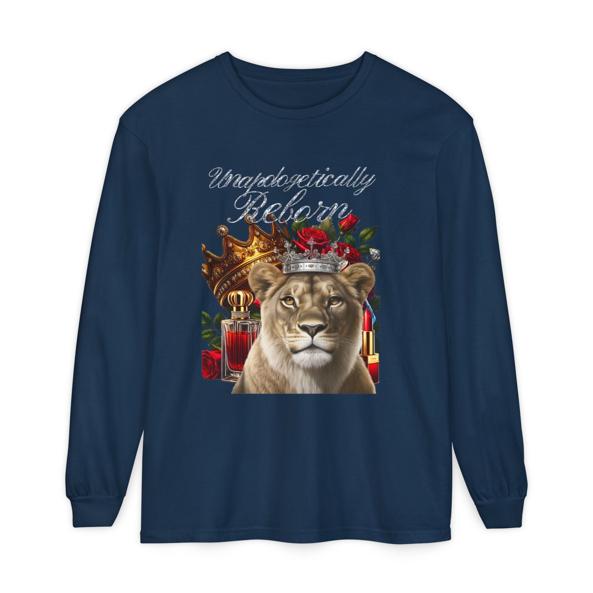 Unapologetically Reborn Long-Sleeve Tee — Strength, Redefined