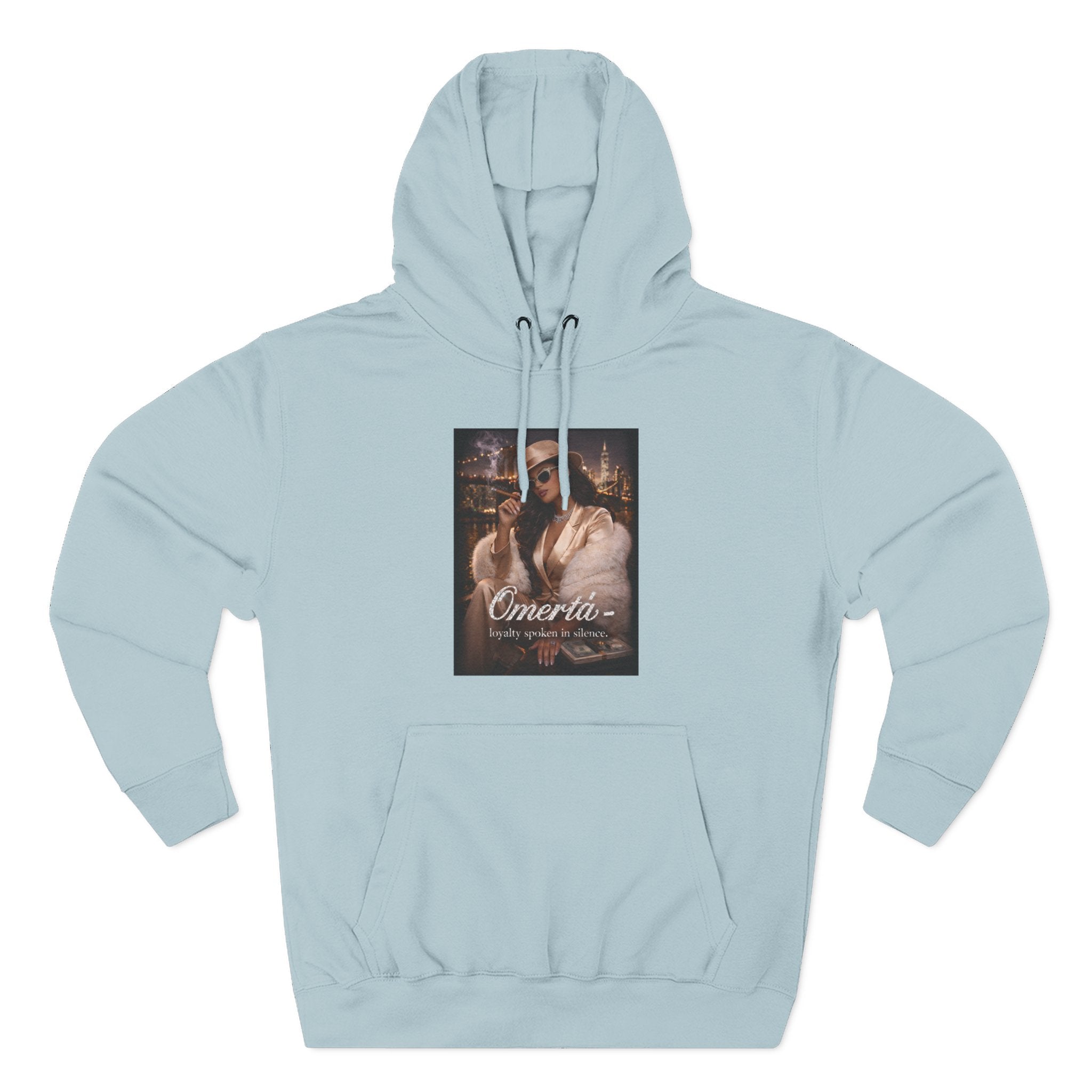 Omertà Vintage Mafia Hoodie — 'Loyalty Speaks in Silence' Graphic Pullover
