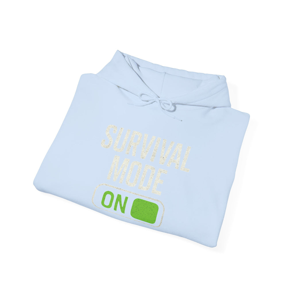 Survival Mode On Hoodie — Casual Graphic Pullover for Everyday Comfort
