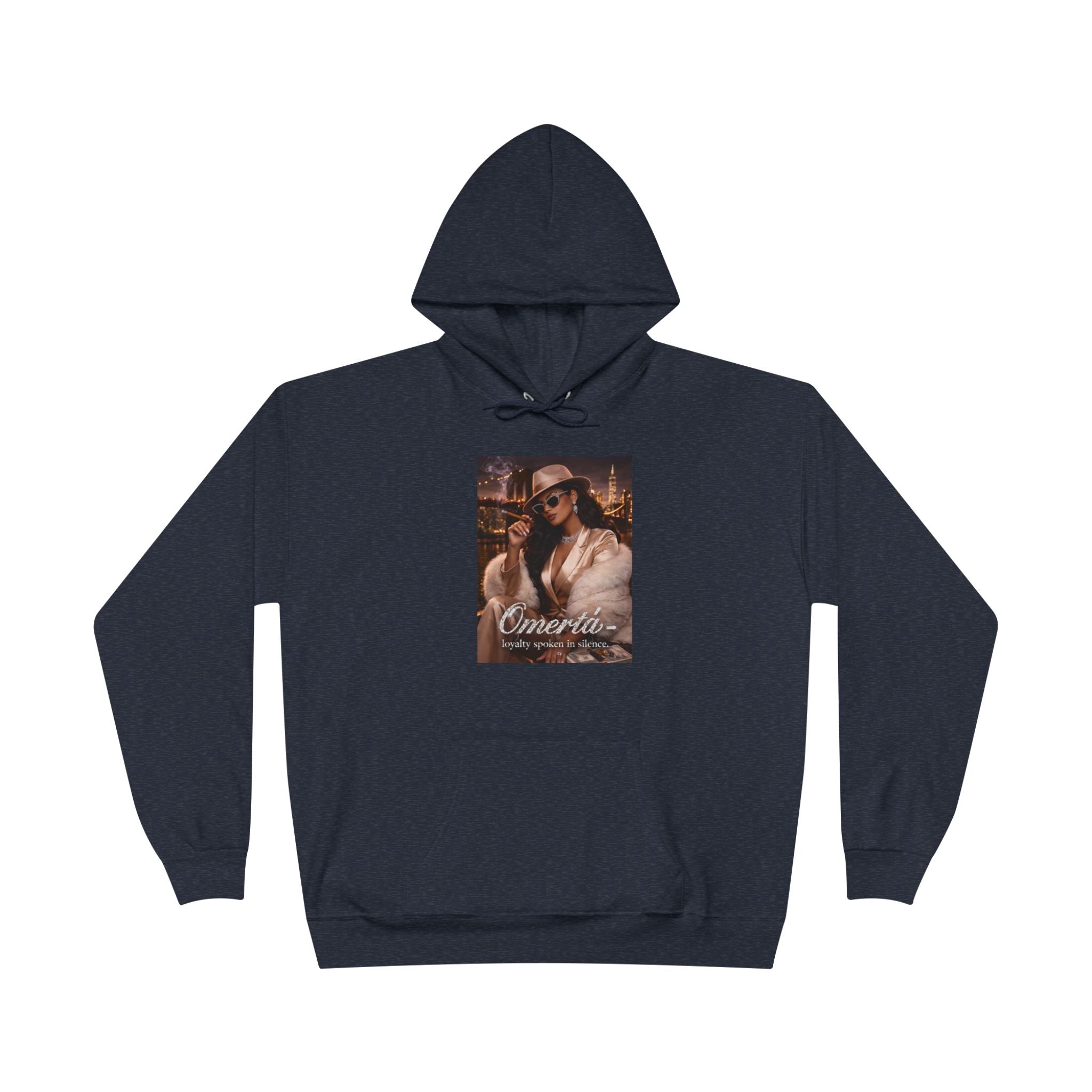 Vintage Cigarette Girl Hoodie — 'Cinerilla' Retro Pinup Pullover