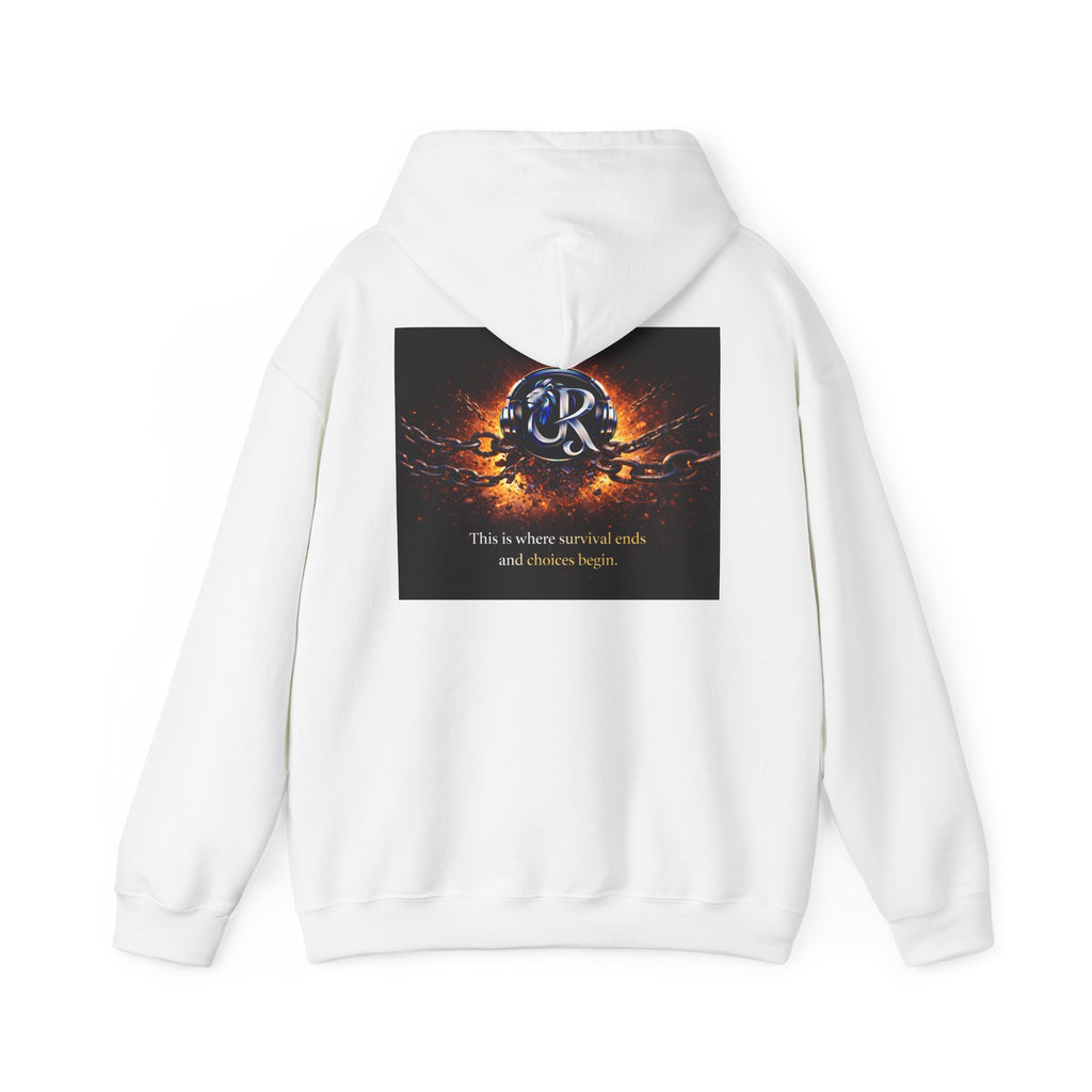 Ember Crest Hoodie — "This is where warrior souls and dreams begin" Graphic Pullover