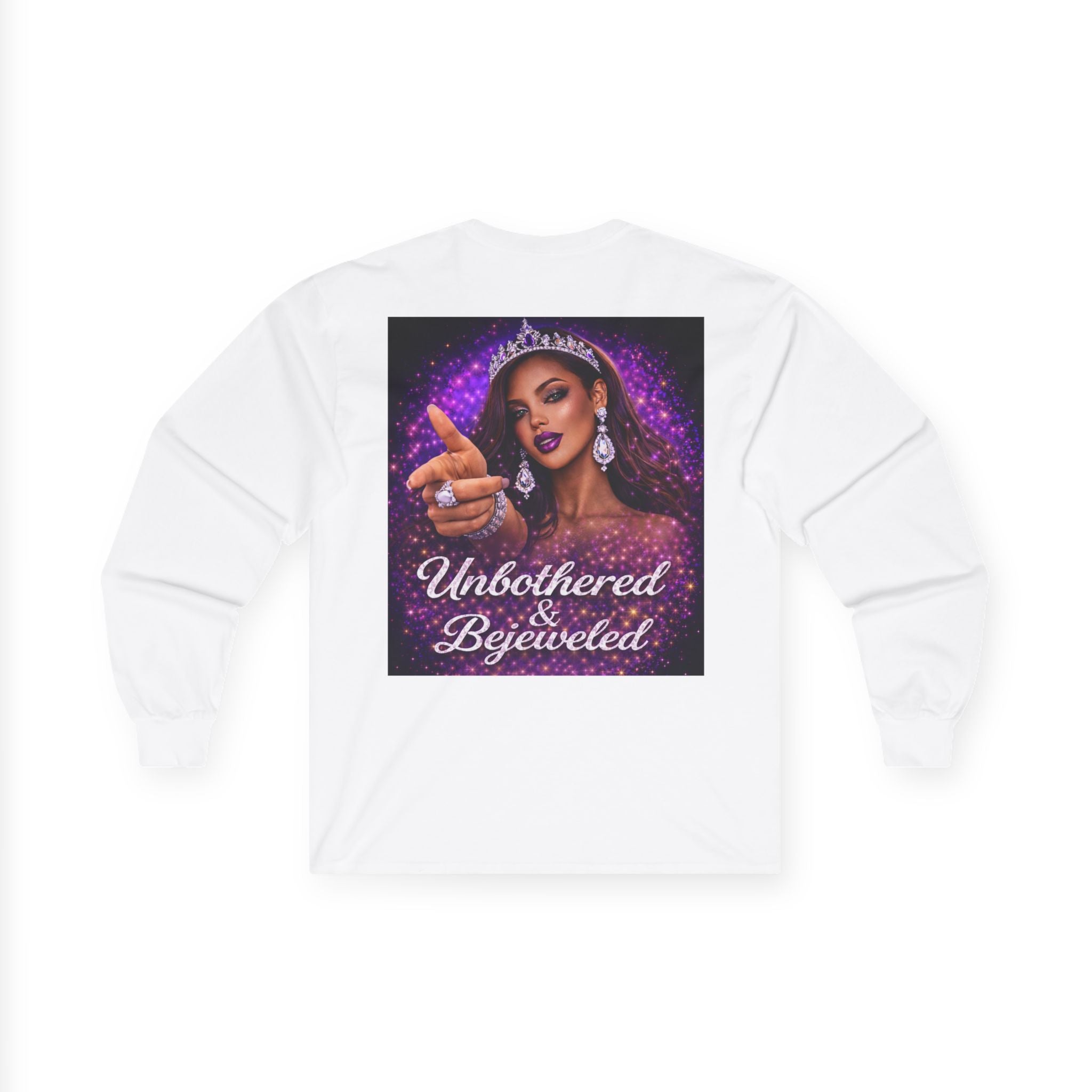 Unbothered & Bejeweled Long Sleeve Tee