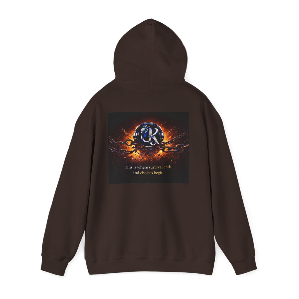 Ember Crest Hoodie — "This is where warrior souls and dreams begin" Graphic Pullover