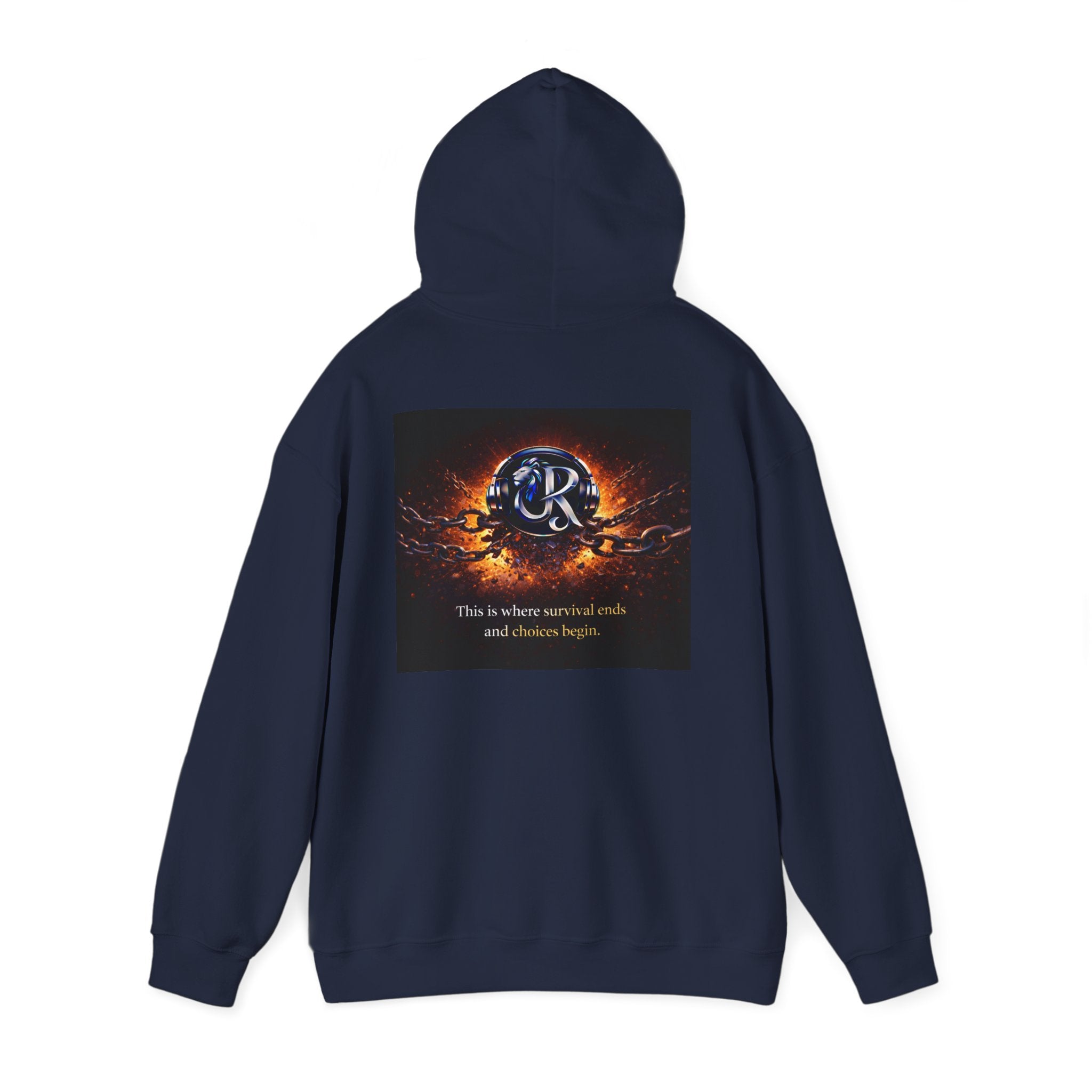 Ember Crest Hoodie — "This is where warrior souls and dreams begin" Graphic Pullover