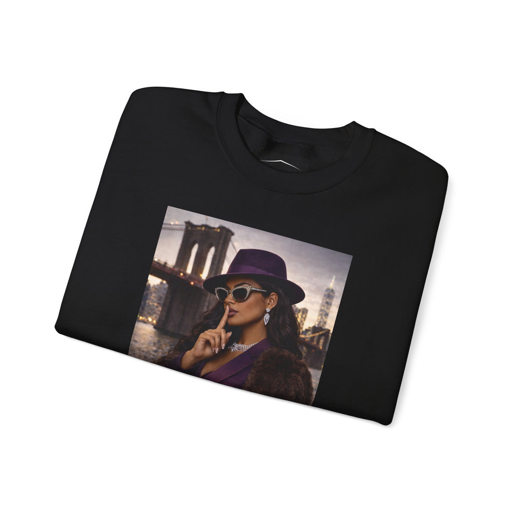 Omertà Crewneck Sweatshirt – Vintage Noir Graphic Crewneck Sale ends 02/15/26