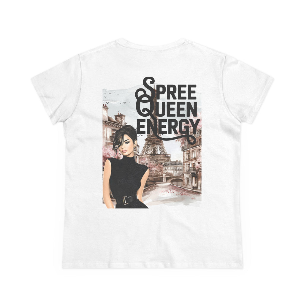 Spree Queen Energy Tee — Paris Fashion Graphic Women's T‑Shirt
