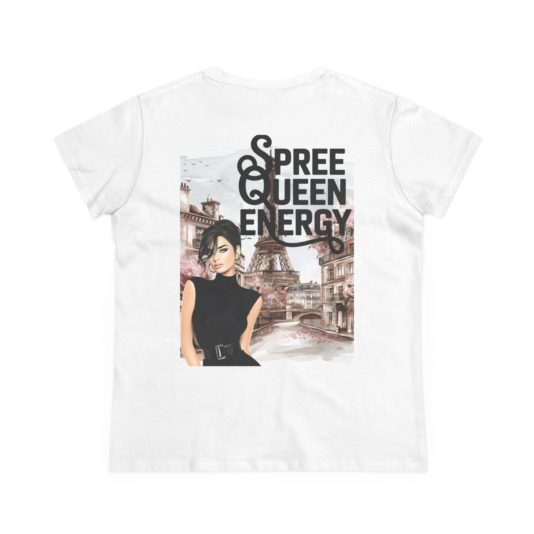 Spree Queen Energy Tee — Paris Fashion Graphic Women's T‑Shirt