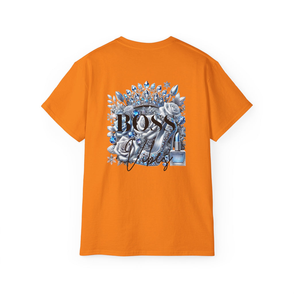Boss Lady Tee — Women's Empowerment Graphic T‑Shirt (Crown & Roses Design)
