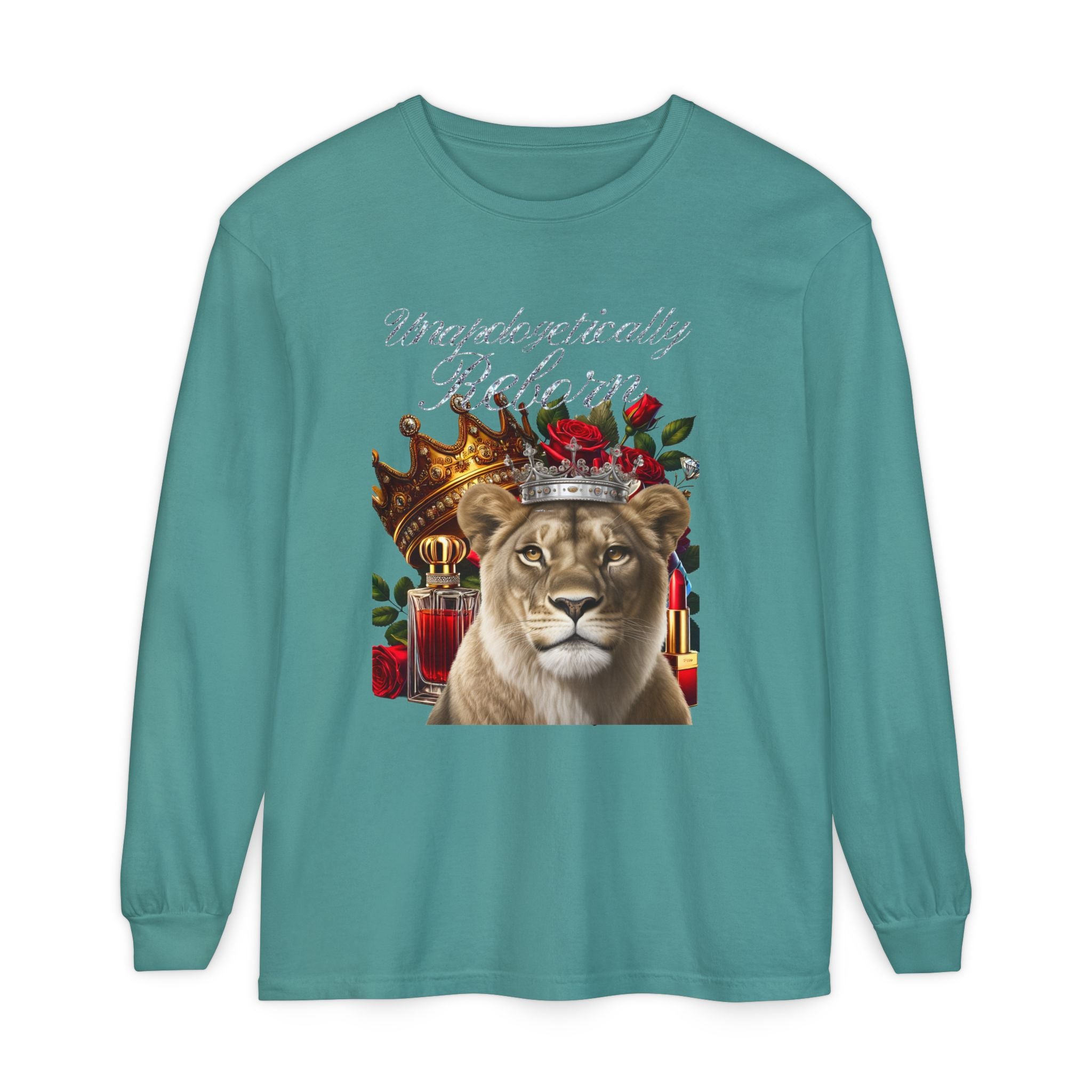 Unapologetically Reborn Long-Sleeve Tee — Strength, Redefined