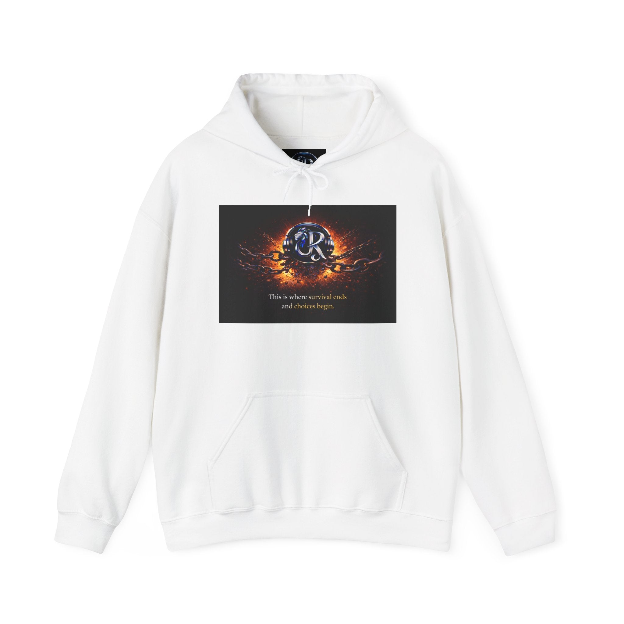 Ember Crest Hoodie — "This is where warrior souls and dreams begin" Graphic Pullover