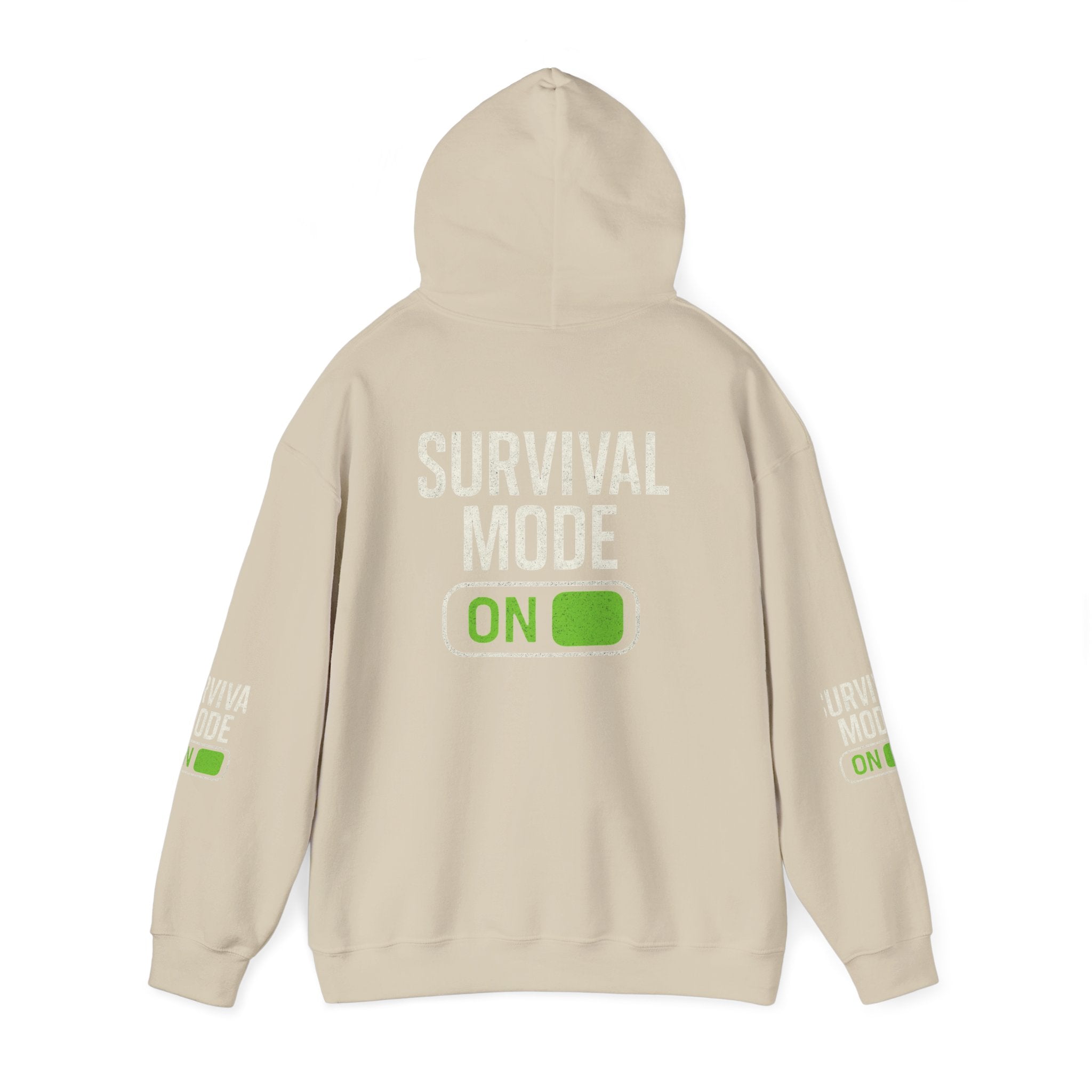 Survival Mode On Hoodie — Casual Graphic Pullover for Everyday Comfort