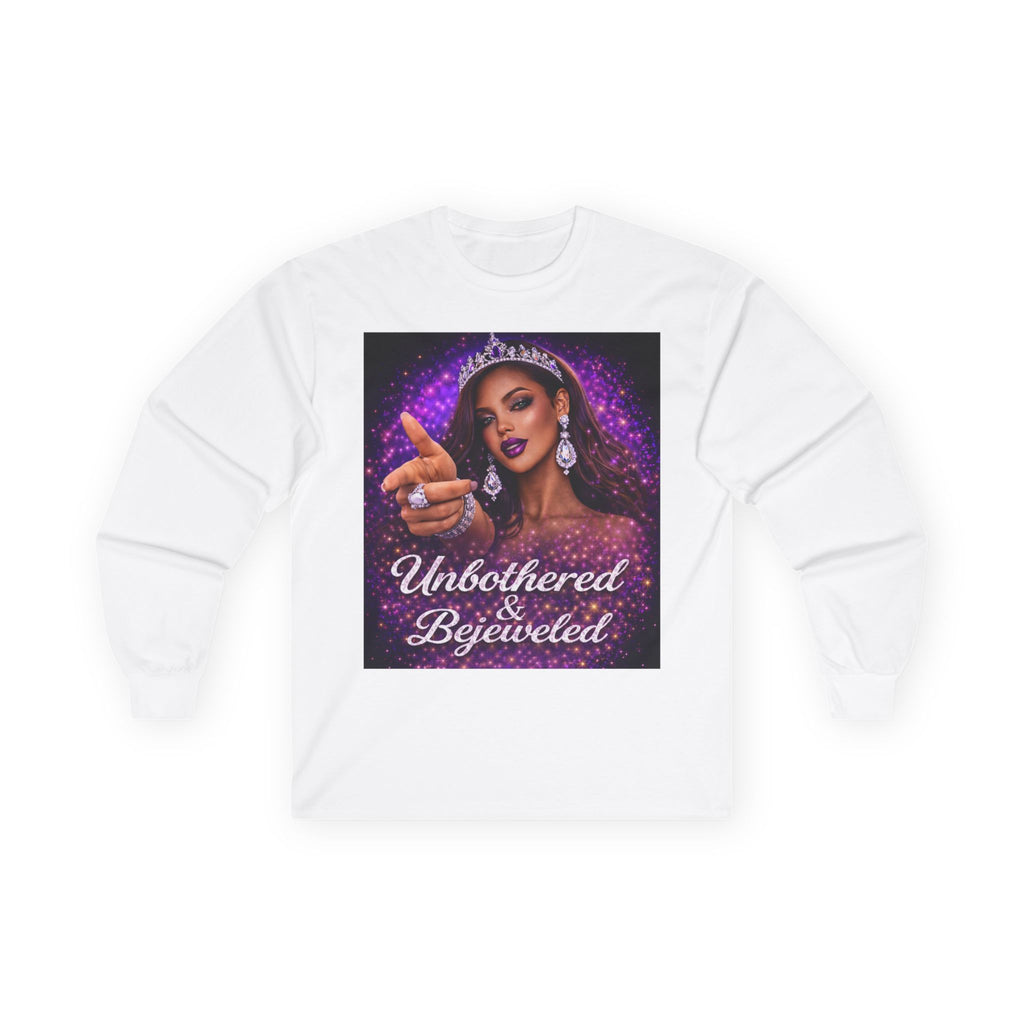 Unbothered & Bejeweled Long Sleeve Tee