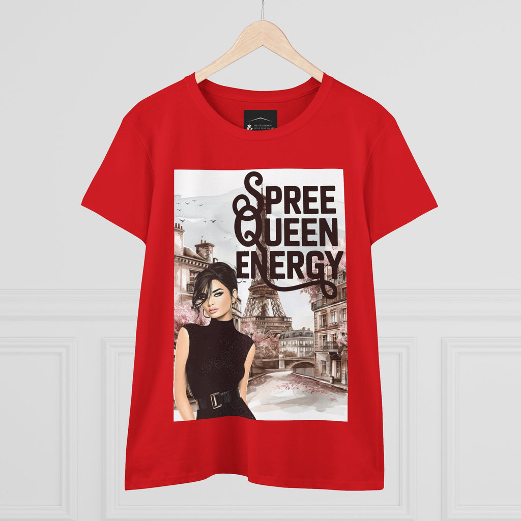 Spree Queen Energy Tee — Paris Fashion Graphic Women's T‑Shirt
