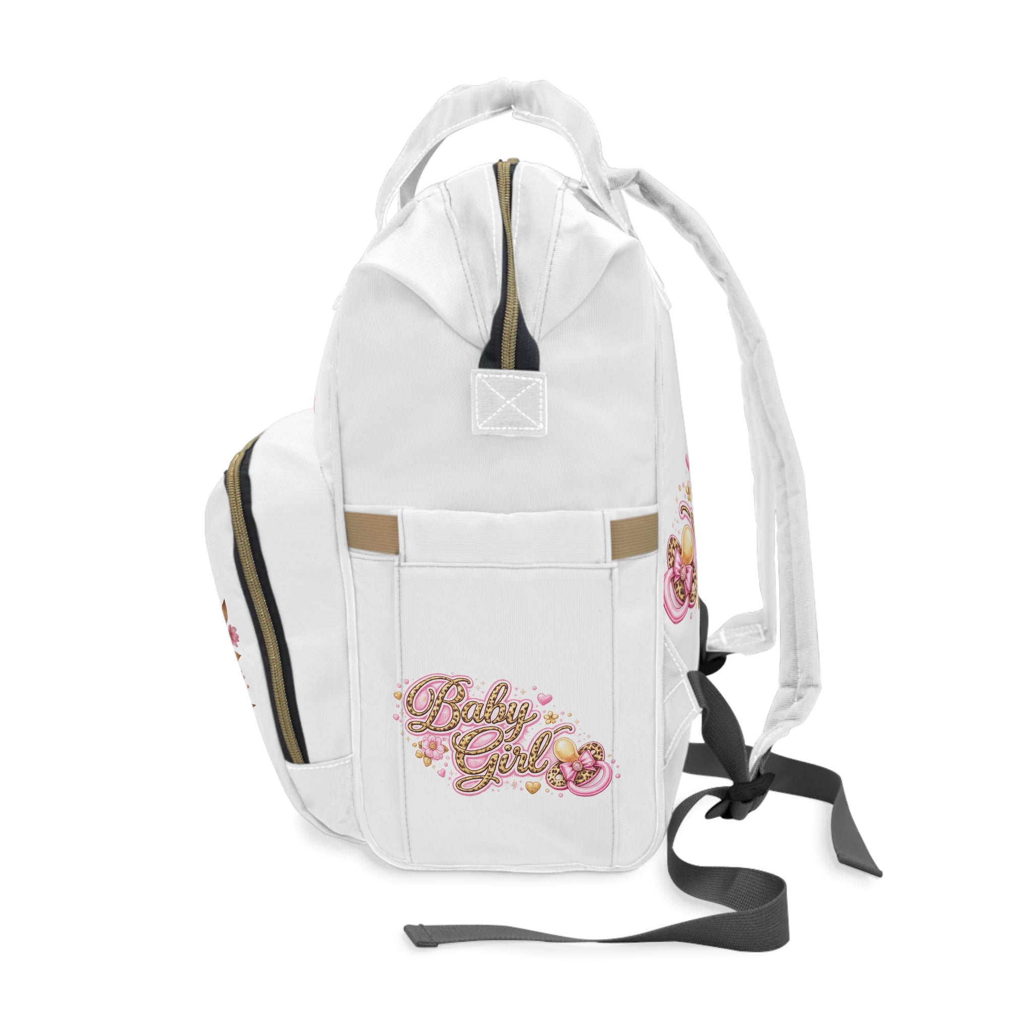 Baby Girl Princess Diaper Backpack — Multifunctional Newborn Essentials Bag