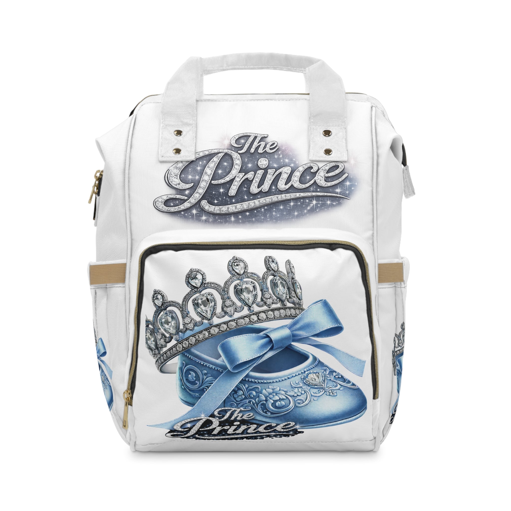 The Prince Blue Crown Diaper Backpack