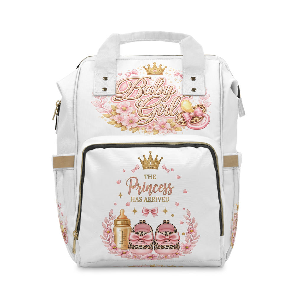 Baby Girl Princess Diaper Backpack — "The Princess Has Arrived"