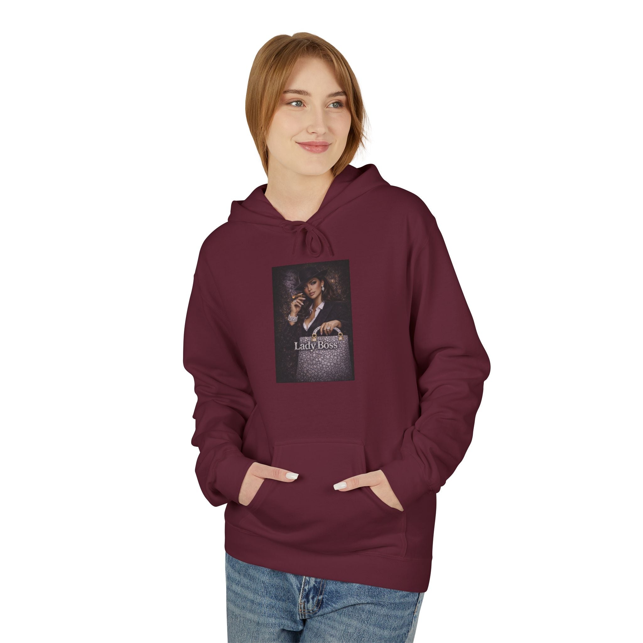 Lady Boss Hoodie — Empowered Chic Graphic Pullover Sale ends 02/15/26