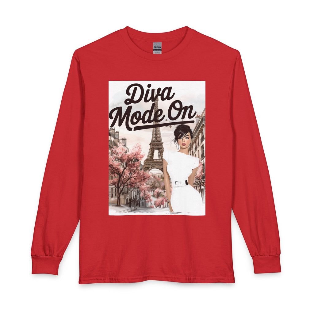 Diva Mode On Long Sleeve Tee
